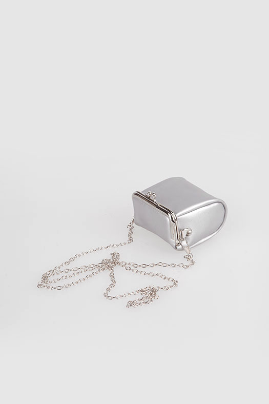 pelican bag - mini - silver