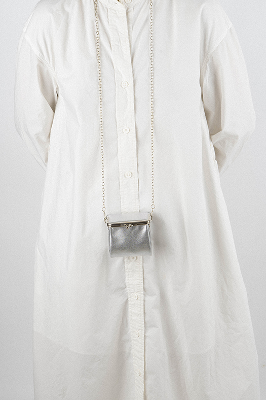 pelican bag - mini - silver