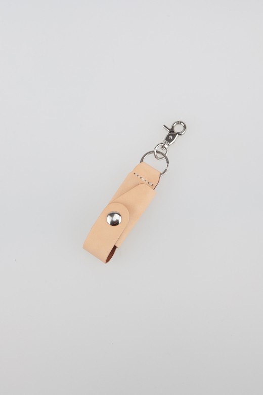 leather keyholder - beige