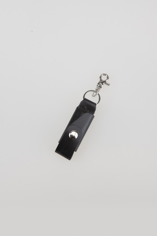 leather keyholder - black