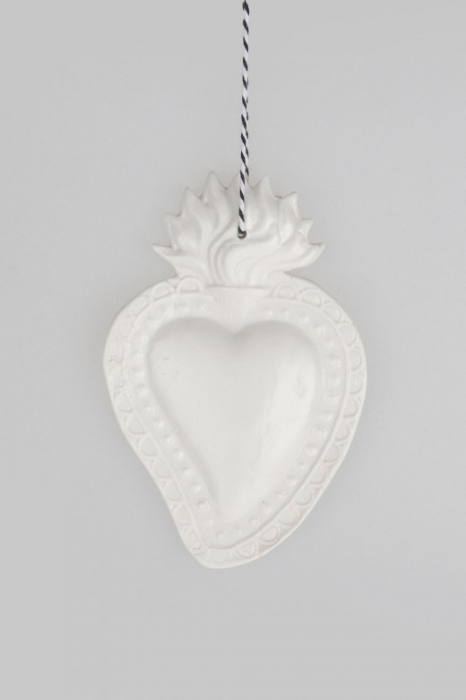 ceramic wall ornament - hearts
