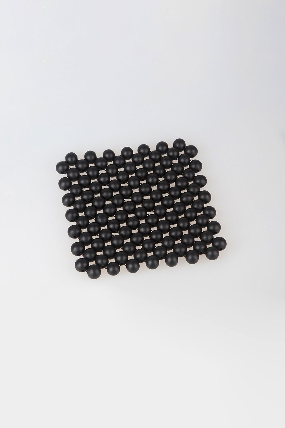 wooden place matt - black M