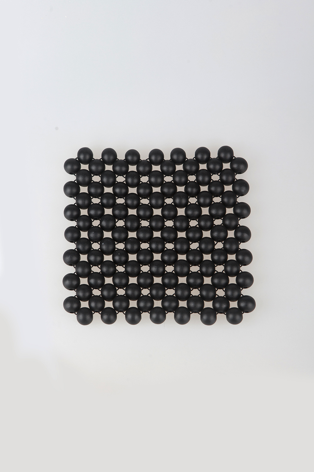 wooden place matt - black M