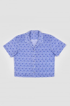 quinoa pattern shirts - blue
