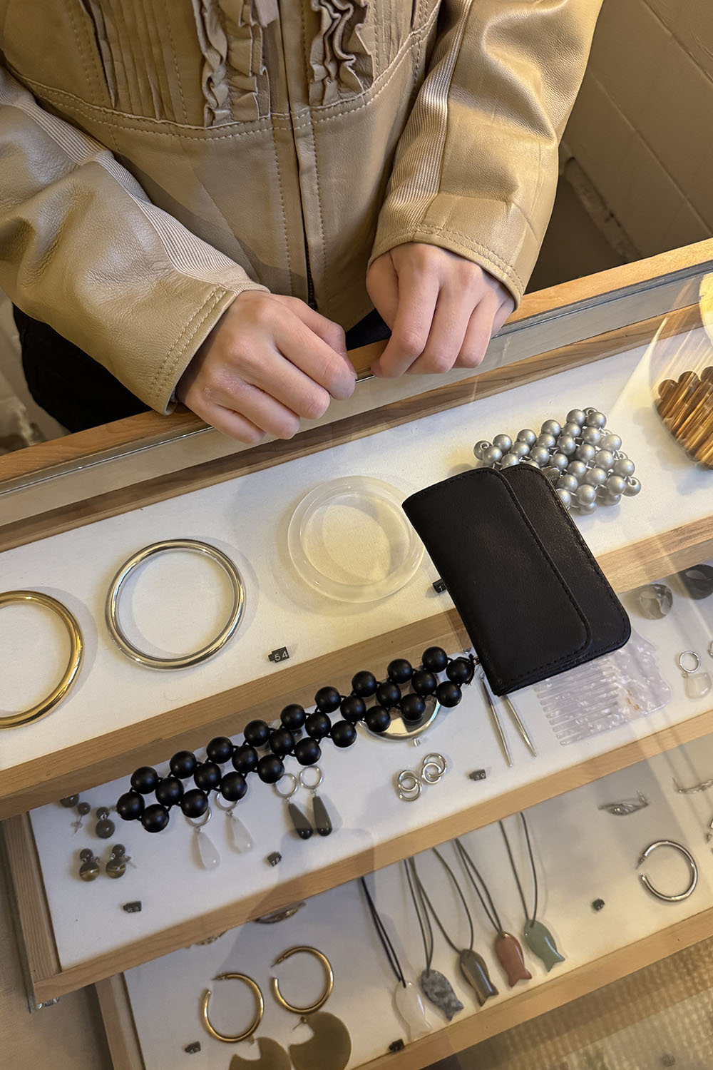 strap card wallet - black