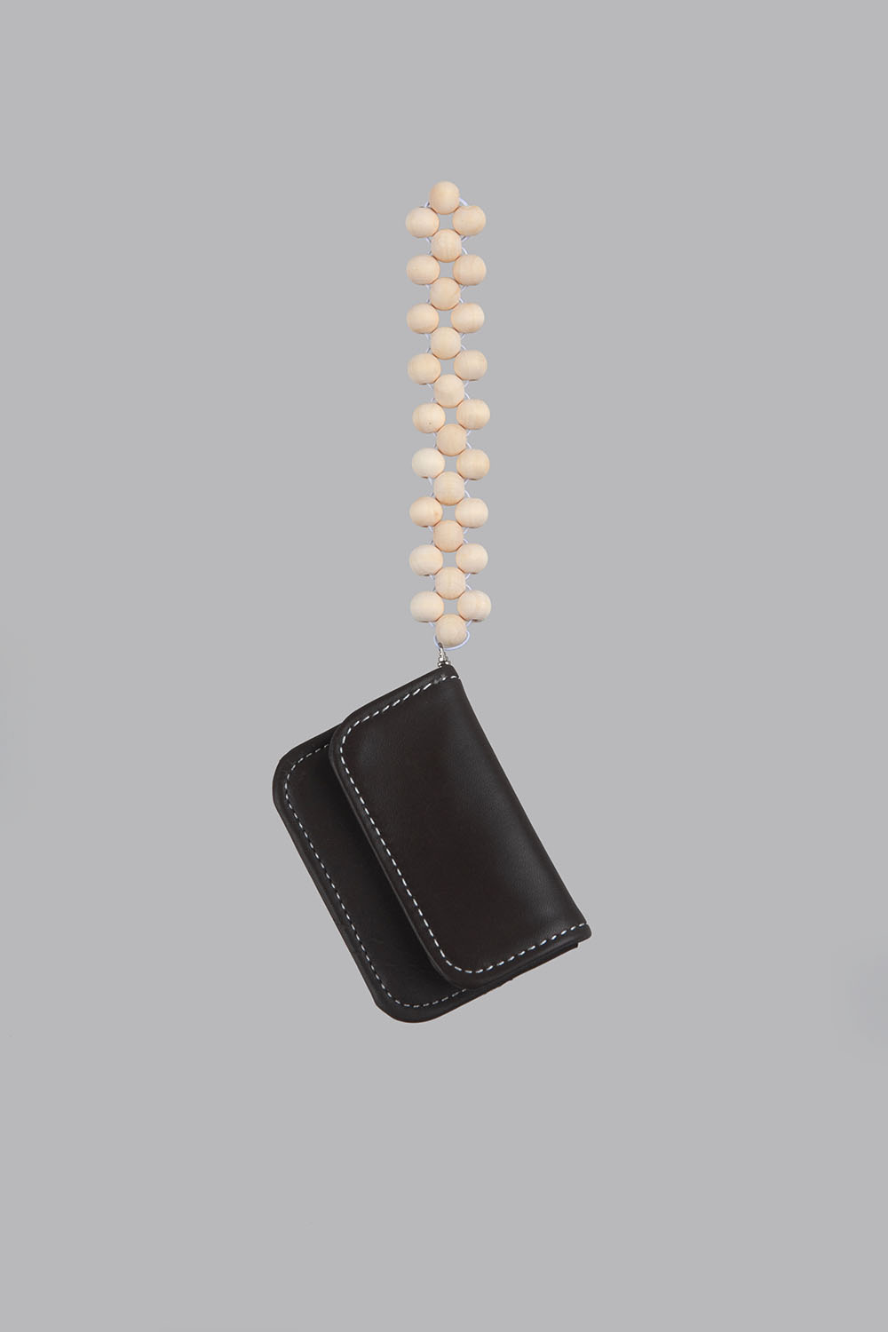 strap card wallet - darkbrown