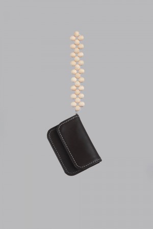strap card wallet - darkbrown