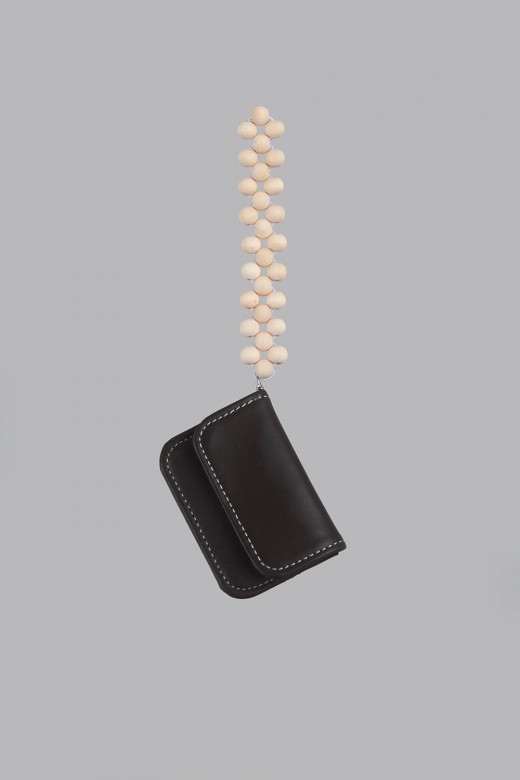strap card wallet - darkbrown