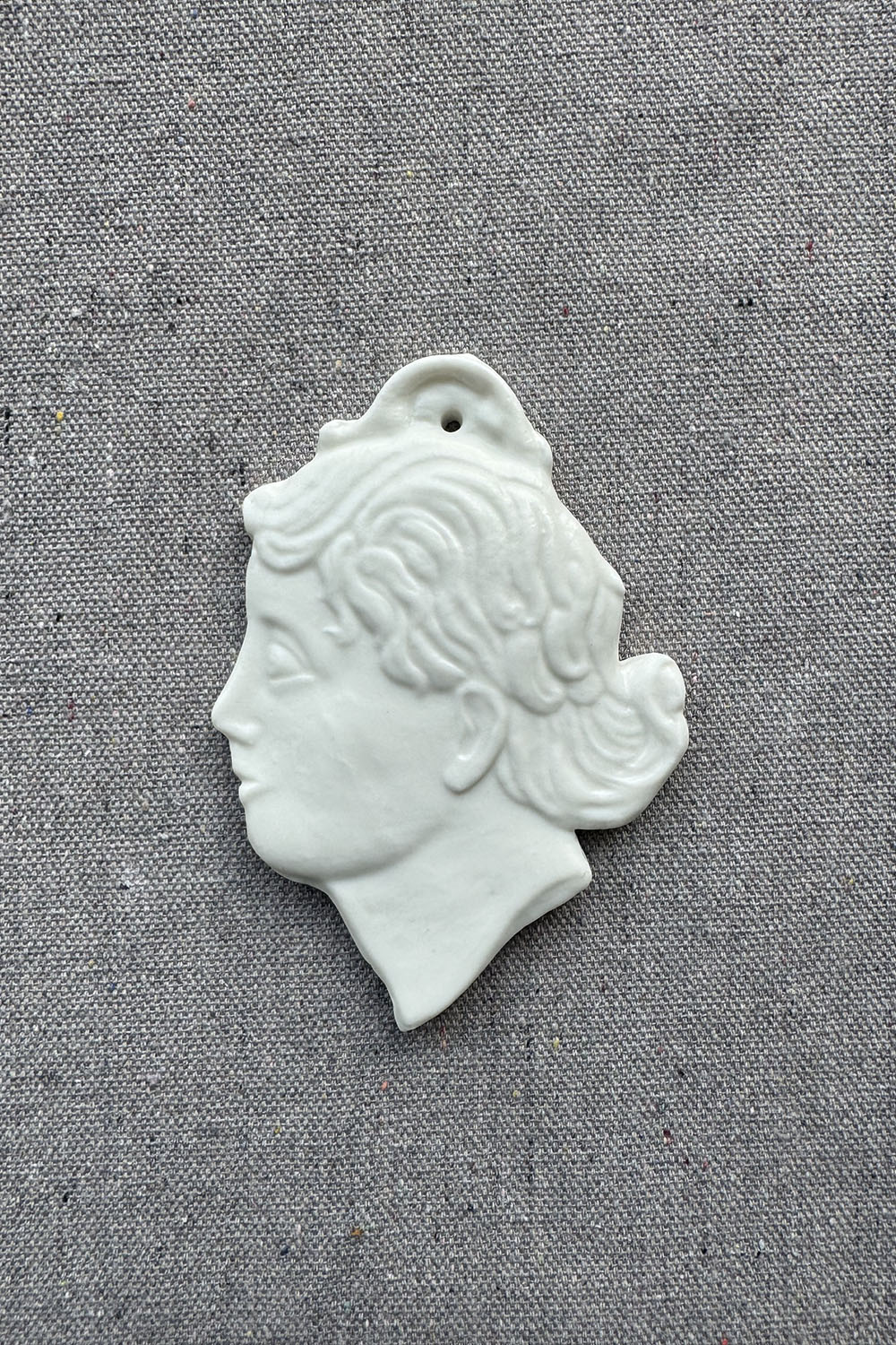 ceramic wall ornament - woman face