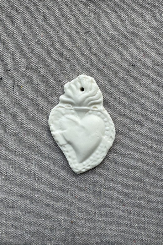 ceramic wall ornament - hearts s
