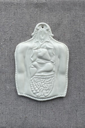 ceramic wall ornament - intestine