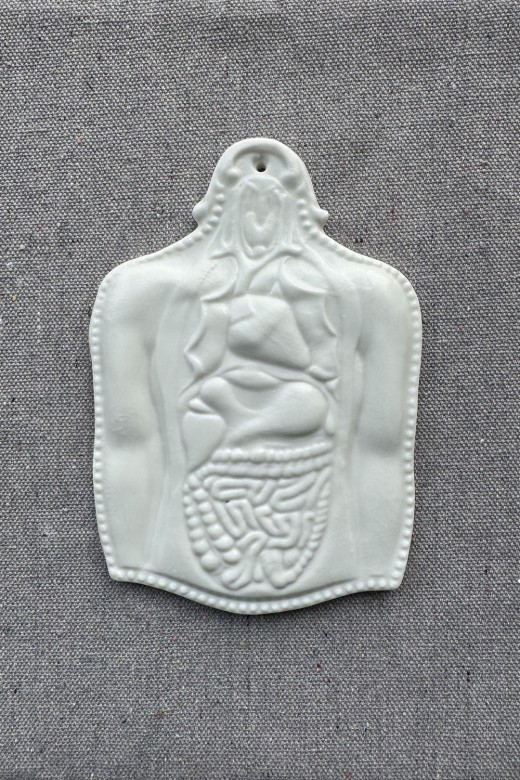 ceramic wall ornament - intestine