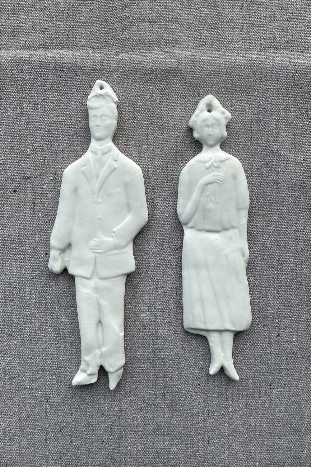 ceramic wall ornament - gentleman