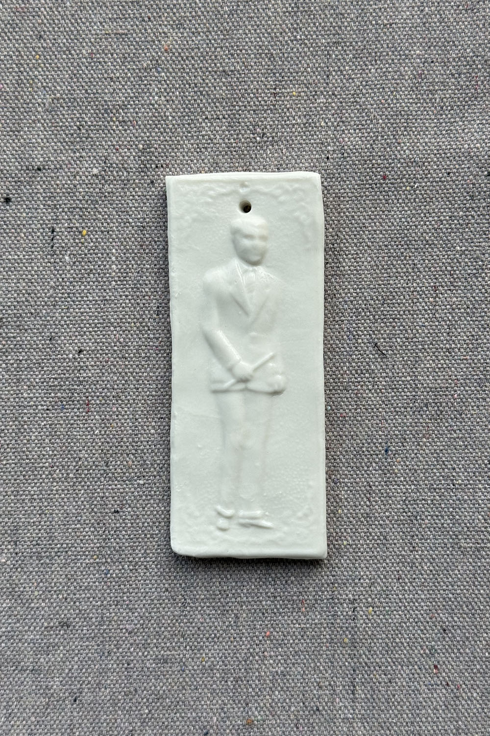 ceramic wall ornament - sq man