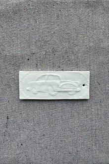 ceramic wall ornament - sq car