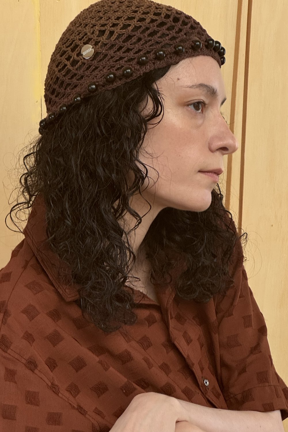 woven scrunch hat
