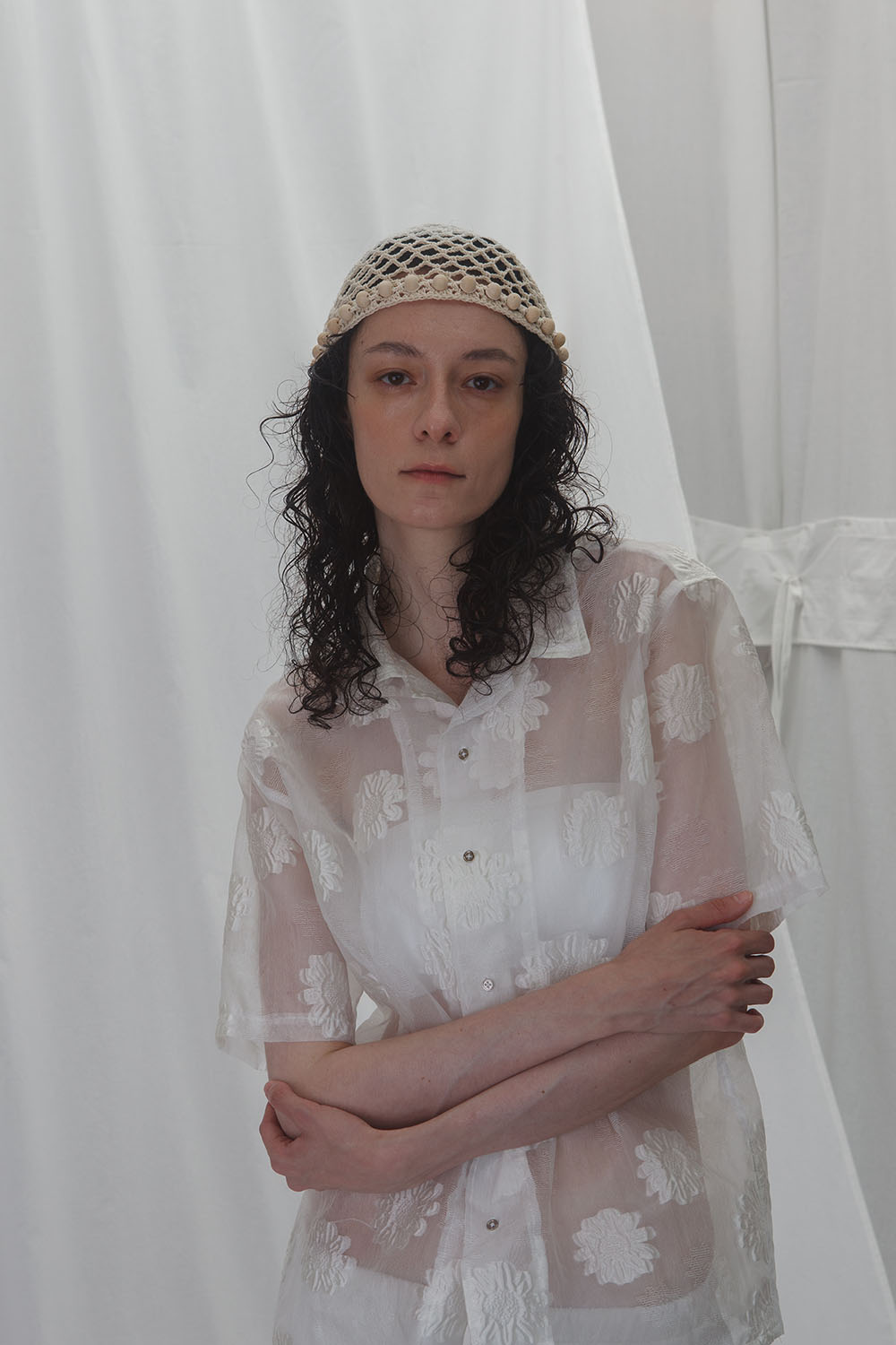 woven scrunch hat