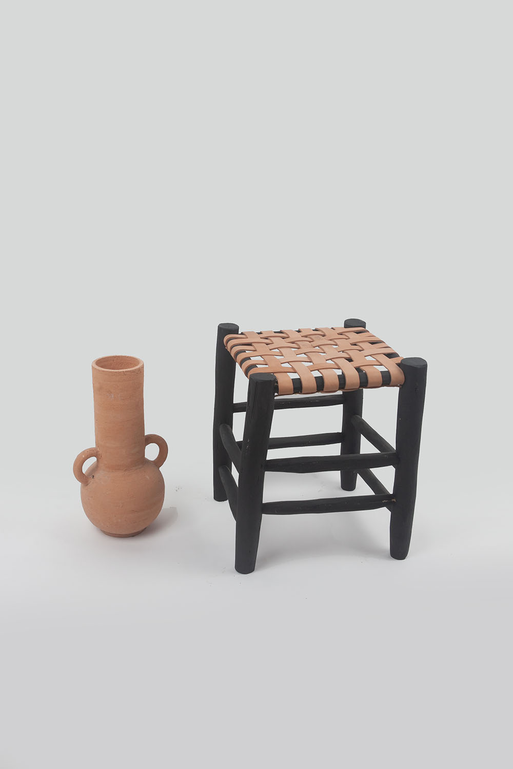 leather stool - L NB