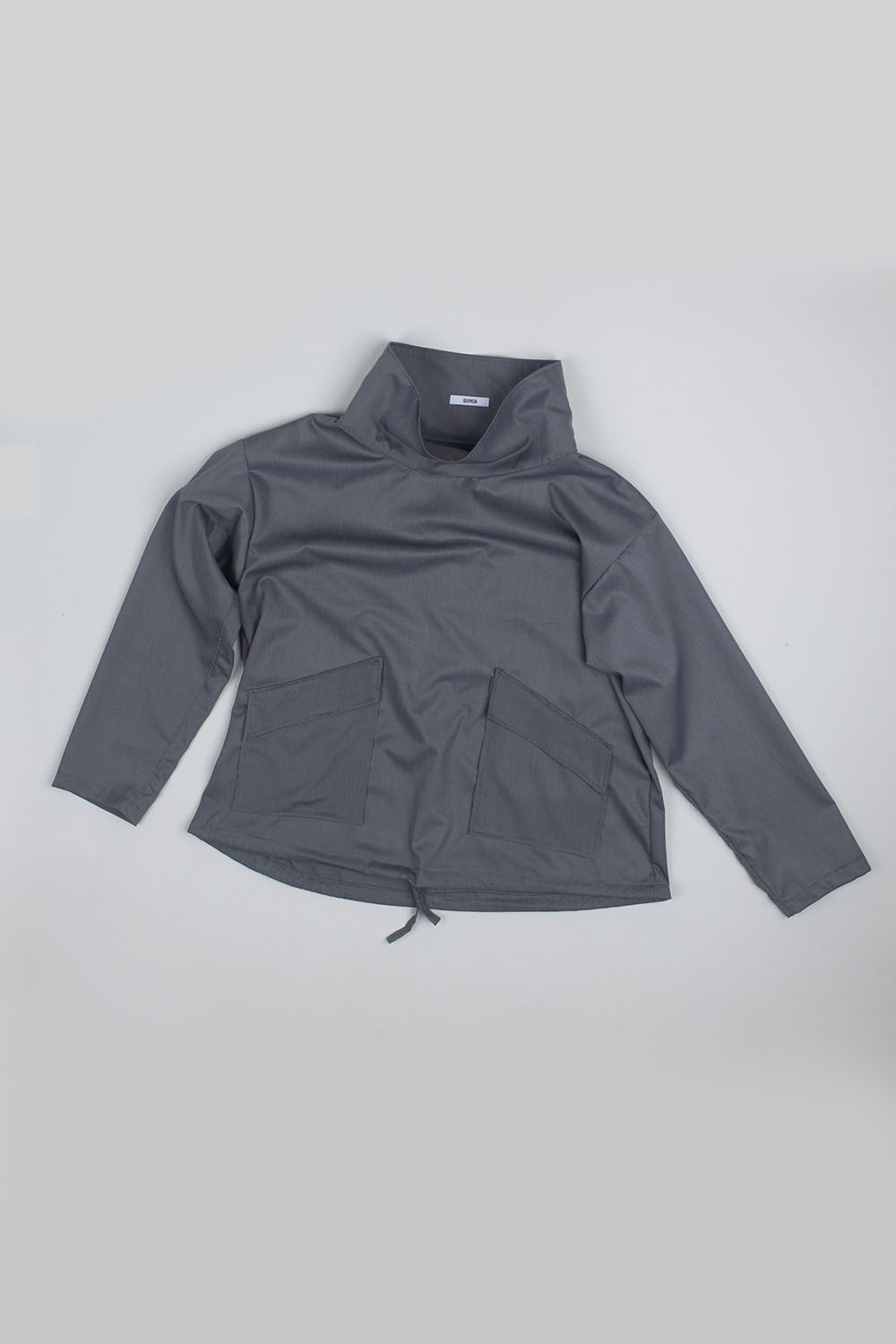 neck knot top - grey