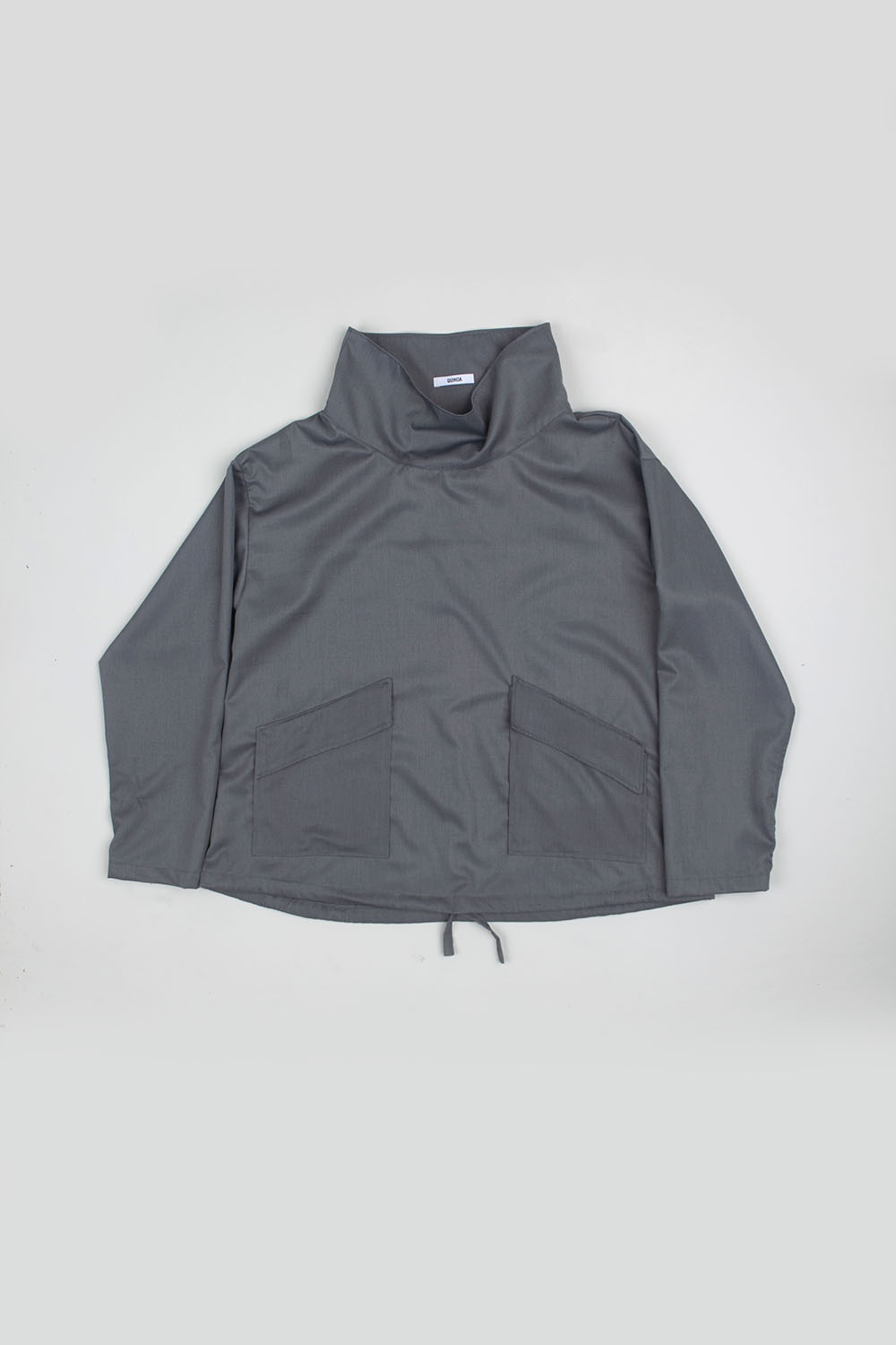 neck knot top - grey