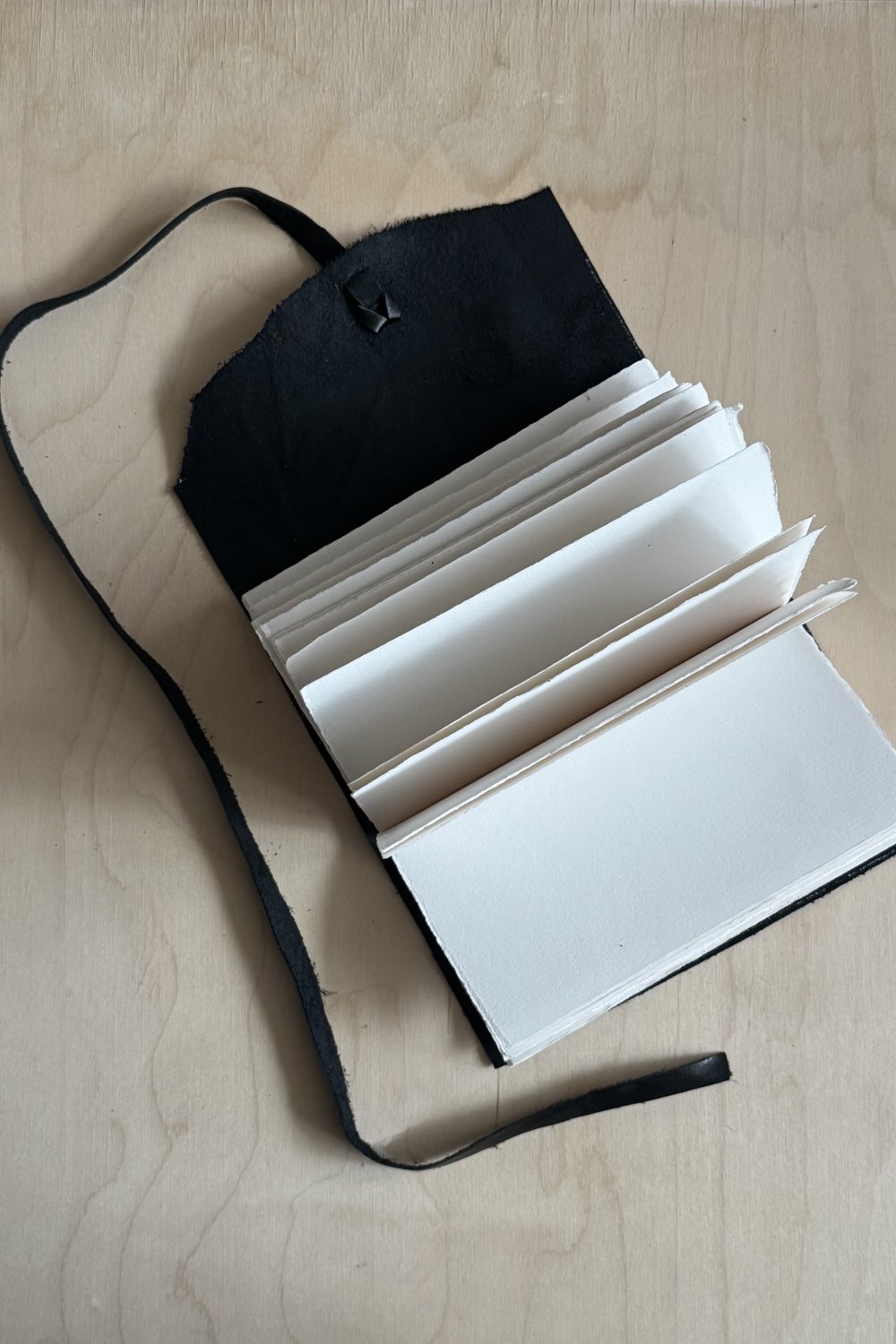 leather scroll book - long