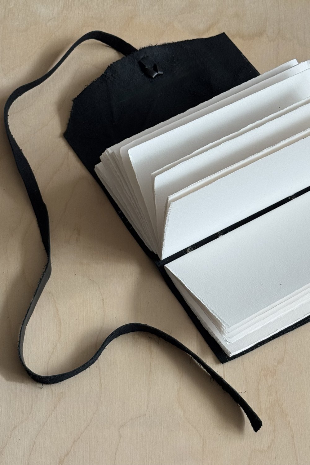 leather scroll book - long